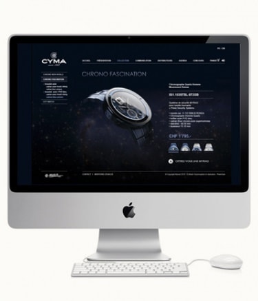 Site internet montres Cyma