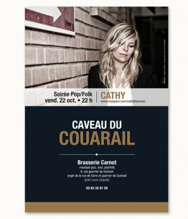 Affiche concert au Couarail Nancy