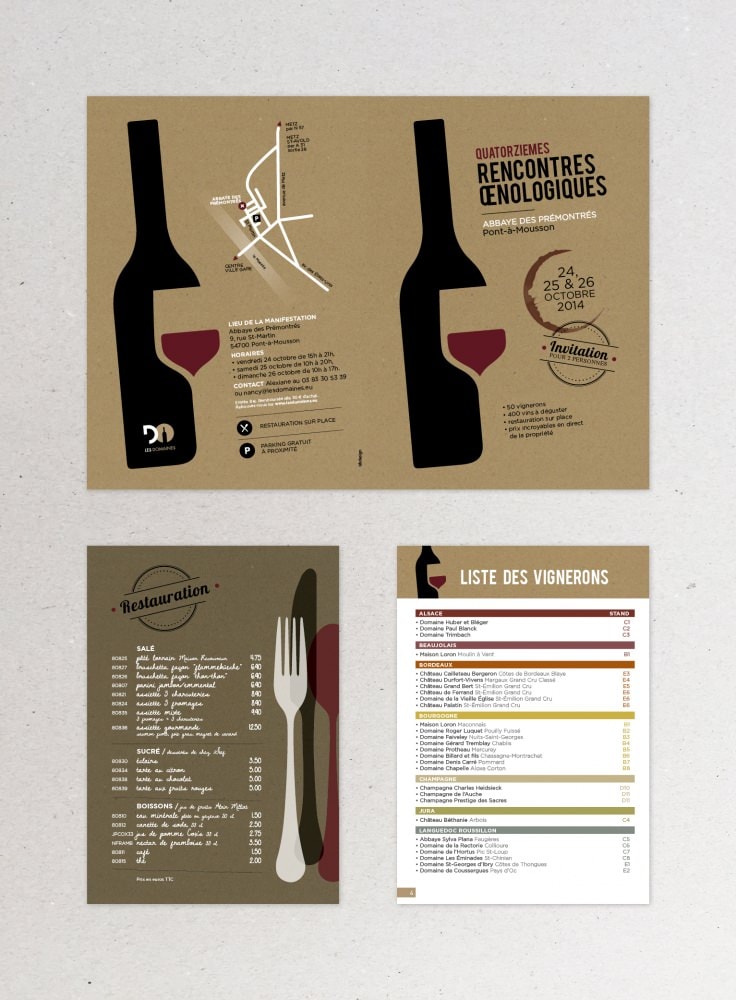 Rencontres Oenologiques. Visuel et supports