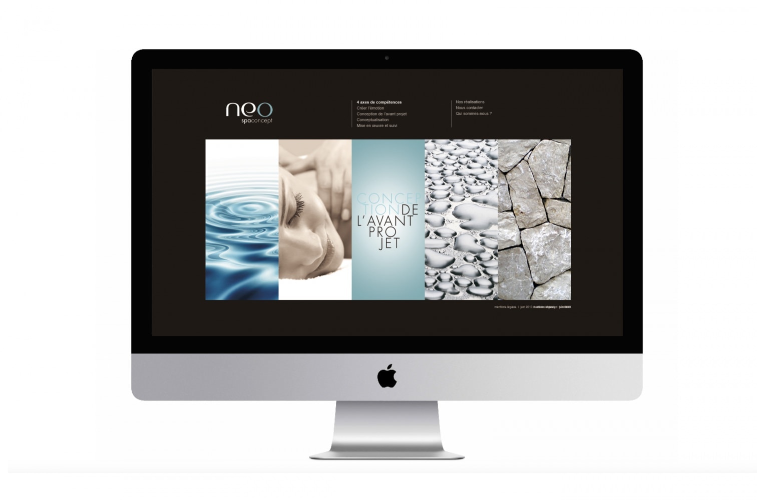 Web design. Home page