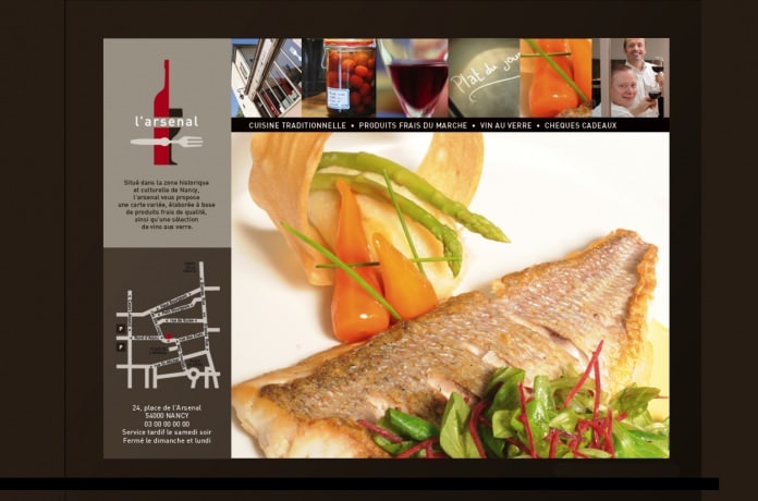 Web design du restaurant